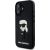 Karl Lagerfeld 3D Rubber Ikonik Case Aizsargapvalks priekš iPhone 16 / melns Neoriģinālie Maciņi
