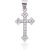 Серебряный кулон #2301955(PRh-Gr)_CZ, Серебро 925°, родий (покрытие), Цирконы, 1.4 гр. Krustiņi un ikonas