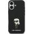Karl Lagerfeld Liquid Silicone Metal Ikonik Case Защитный чехол для iPhone 17 / чёрный Чехлы - альтернативные