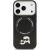 Karl Lagerfeld PU Karl and Choupette Heads Pins MagSafe Case Защитный чехол для iPhone 17 Pro Max / чёрный Чехлы - альтернативные