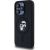 Karl Lagerfeld Liquid Silicone Karl and Choupette MagSafe Case Aizsargapvalks priekš iPhone 15 Pro / melns Neoriģinālie Maciņi