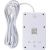 Maclean power strip, 4-socket extension cable + 3xUSB, 110-240V AC 50/60Hz, 2.1A max 2500W, 3m, white, MCE393 W Strāvas pagarinātāji