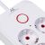 Maclean power strip, 6 socket extension + 4xUSB, 110-240V AC 50/60Hz, 2.1A max 2500W, 3m, white, MCE391 W Strāvas pagarinātāji