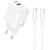 Charger Borofone BN29 30W USB-C/USB-A + USB-C to USB-C cable 1.0m white Telefonu lādētāji 220v