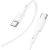 USB кабель Hoco X83 60W Type-C to Type-C 1.0m белый Дата USB-кабели