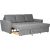 Corner sofa bed INGA grey Новинки Для дома и сада 
