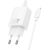 Charger Hoco N60 20W GaN USB-C + USB-C to Lightning cable 1.0m white Telefonu lādētāji 220v