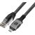 Techly ICOC U3C-RJ45-010 networking cable Silver, Black 1 m Cat6 F/UTP (FTP) Дата USB-кабели