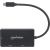 Manhattan USB-C Dock/Hub, Ports (x3): DVI-I, HDMI and VGA Ports, Note: Only One Port can be used at a time, External Power Supply Not Needed, Universal for all devices, Cable 10cm, Black, Three Year Warranty Adapteri