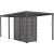 Louvers wall for gazebo MIRADOR-80/88, dark grey Тенты и аксессуары