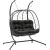 Hanging chair FINSE 2-seater 157x110xH196cm, dark grey Новинки Для дома и сада 