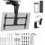 Maclean electric TV mount, ceiling mount, Tuya support, max. VESA 800x400, reg. in pos. +90°~-90°, for TV 43-86", max. 45kg, MC-109 T Крепления для телевизоров