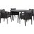 Garden furniture set BRISTOL table and 4 chairs Dārza galdi