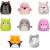 SQUISHMALLOWS SQUISH-A-LONGS figūriņas, 8 gab., 2,5 cm Jaunumi, Bērnu preces