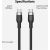Hyper HyperJuice USB-C Silicone Charging Cable HJ4011BKGL Data USB kabeļi