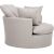 Armchair FLUFFY swivel 110x105xH65/86cm, light grey Dārza krēsli