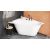 PAA Vanna Deco Corner D Brīvi Stāvoša Akmens Masas Vanna Matēta Balta Из каменной массы