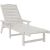 vidaXL Leżak  Biały 53x162x98.5 cm HDPE Шезлонги и пляжные стулья
