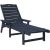vidaXL Leżak Słoneczny Granatowy 53x162x98,5 cm HDPE Шезлонги и пляжные стулья