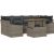 vidaXL 7-częściowy zestaw sof ogrodowych z poduszkami szary polirattan Dārza mēbeļu komplekti