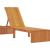 vidaXL Składany leżak  Naturalne drewno Lite drewno Standard Шезлонги и пляжные стулья
