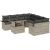 vidaXL Zestaw sofy ogrodowej 9 elementów z poduszkami, jasnoszary polirattan Dārza mēbeļu komplekti
