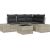 vidaXL 5-elementowy zestaw sof ogrodowych z poduszkami w kolorze szarym z polirattanu. Dārza mēbeļu komplekti