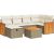 vidaXL 7-cz. zestaw wypoczynkowy do ogrodu, z poduszkami, beżowy Dārza mēbeļu komplekti