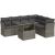 vidaXL 7-cz. zestaw wypoczynkowy do ogrodu, z poduszkami, szary Dārza mēbeļu komplekti