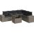 vidaXL vidaXL 7-cz. zestaw wypoczynkowy do ogrodu, z poduszkami, szary Dārza mēbeļu komplekti