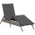vidaXL vidaXL Leżak z poduszką, szary, polirattan Шезлонги и пляжные стулья