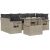 vidaXL vidaXL 7-cz. zestaw wypoczynkowy do ogrodu, z poduszkami, jasnoszary Dārza mēbeļu komplekti