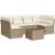 vidaXL 7-częściowy zestaw wypoczynkowy do ogrodu, z poduszkami, beżowy Dārza mēbeļu komplekti
