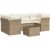 vidaXL 7-częściowy zestaw wypoczynkowy do ogrodu, z poduszkami, beżowy Dārza mēbeļu komplekti