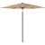 vidaXL Parasol ogrodowy na stalowym słupku, brązowy, 268x268x226 cm Jaunumi -Dārzam
