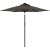 vidaXL Parasol ogrodowy na stalowym słupku, antracyt, 225x225x212 cm Новинки Для дома и сада 