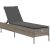 vidaXL vidaXL Leżak z poduszką, szary, polirattan Шезлонги и пляжные стулья