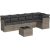 vidaXL 7-częściowy zestaw wypoczynkowy do ogrodu, z poduszkami, szary Dārza mēbeļu komplekti