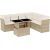 vidaXL 7-cz. zestaw wypoczynkowy do ogrodu, z poduszkami, beżowy Dārza mēbeļu komplekti