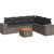 vidaXL 7-cz. zestaw wypoczynkowy do ogrodu, z poduszkami, szary Dārza mēbeļu komplekti