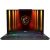 Notebook MSI Cyborg Cyborg A17 AI B2HWFKG CPU  AMD Ryzen 7 260 3800 MHz 17.3" 1920x1080 RAM 16GB DDR5 SSD 512GB NVIDIA GeForce RTX 5060 8GB ENG Windows 11 Home Black 2.5 kg CYBORGA17AIB2HWFKG028NL Ноутбуки