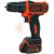 Black&decker BLACK + DECKER Cordless Drill BDCDD12BAFC, 10,8Volt (black / orange, suitcases, 2x Li-Ion battery 1.5Ah, 100-piece accessory kit) Jaunumi -Dārzam