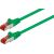 Goobay CAT 6 savienojuma kabelis S/FTP (PiMF), zaļš, 0,5 m - LSZH bez halogēna, CU Dažādi vadi