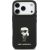 Karl Lagerfeld Liquid Silicone Metal Ikonik Case Aizsargapvalks priekš iPhone 17 Pro / melns Neoriģinālie Maciņi