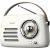 SAVIO RS-02 Portable Radio, white Aудио-видео