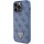Guess PU Leather 4G Triangle Strass Case Aizsargapvalks Priekš iPhone 15 Pro Max Neoriģinālie Maciņi
