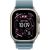 Apple Watch Ultra 3, Smartwatch titanium, 49 mm, Alpine Loop light blue L, titanium case, cellular Smart-Watch Pulksteņi