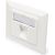Digitus Wallplate for Keystone Modules, German type, middle plate 50x50 mm, frame 80x80 mm DN-93811 Новинки Компьютерная техника