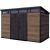 Keter Dārza šķūnis Deco Pent 11x7 valrieksts Dārza šķūņi  un uzglabāšana
