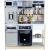 Theo Klein Miele Family Wooden Kitchen, Play Kitchen Grey Новости - Детские товары